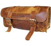 american blue buffalo leather handlebar saddle motorcycle bag bicycle tool bag leather travel accessories bag fork bicycle accessories bike rack (design no 3)