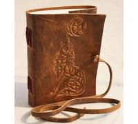 american blue Handcrafted Bound Writing Diary Notebook, 12.7 x 17.8 cm, Refillable leather Journal, Diary, Sketchbook for Adults