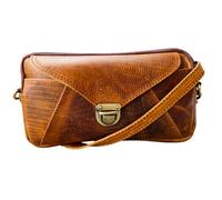 american blue Leather Crossbody Phone Bag for Women, Small Cell Phone Purse Wallet (Tan)