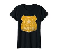 American Blue Line Border Patrol Cop Deputy | Police Wife T-Shirt