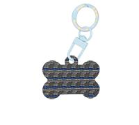 American Blue Line Flag Printing Acrylic Dog Bone Ornament Pet Tags Key Chain Holiday for Lovers Dogs Gift