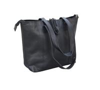 american blue Vintage Full Grain Leather Tote Bag, Women's Large Shoulder Handbag with Interior Zip Pocket, Handmade Shopping Purse, 40.64 length x10.16 Width x 30.48 Height cm (Black)