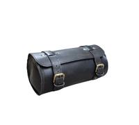 american blue Vintage Genuine Goat Leather Motorcycle Bag 2 Strap Buckle Closure Brown Tool Bag Quick Release Reinforced Handlebar Fork Leather Bike Bag (Urban Pro)