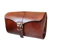 american blue Women Men Leather Saddle Bag Bicycle Accessories Bag Vintage Bag (Utility)