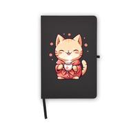 American Bobtail Cat Drawing Notebook, Blank Pages, Faux Leather Cover, Planner, Journal, Workbook