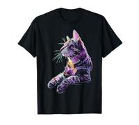 American-Bobtail Cat Lover Graphic Drawing Artwork T-Shirt