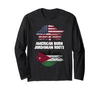 American Born Jordanian Roots America Jordan Heritage Long Sleeve T-Shirt