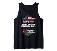 American Born Jordanian Roots America Jordan Heritage Tank Top