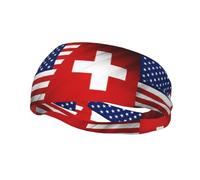 American Born Mexican Roots Flag Headbands for Women and Men | Breathable Fabric Keeps You Cool, Sweat Control Ensures Comfort, Stylish Fit For Running, Gym, And Yoga