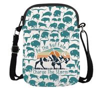 American Buffalo Bison Gift Tamaraw Bison Lover Gift Be The Buffalo Charge The Storm Crossbody Bag, Be the Buffalo Cr, Multifunctional