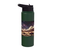 American Buffalo Cosmic Desert Galaxy Art Stainless Steel Insulated Water Bottle