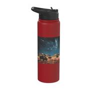 American Buffalo Cosmic Desert Galaxy Art Stainless Steel Insulated Water Bottle