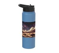 American Buffalo Cosmic Desert Galaxy Art Stainless Steel Insulated Water Bottle