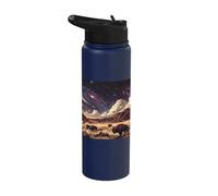American Buffalo Cosmic Desert Galaxy Art Stainless Steel Insulated Water Bottle