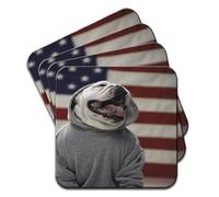 American Bull Dog Set of 4 Coasters