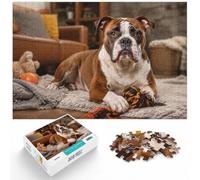 American Bulldog 1000 Piece Jigsaw, Holiday Puzzle Gift, 1000pcs (70x50cm) | For calm, screen-free entertainment: Adult jigsaw puzzle with 1000 pieces keeps the challenge engaging over a longer puzzle.