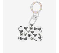American Bulldog Head Printing Cute Acrylic Dogs Tag Double Side Bone Shap Id Tags with Keychain for Pet Crafts Decorations