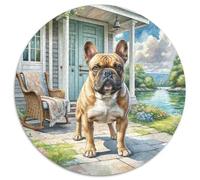 American Bulldog Jigsaw Puzzles Great Gift for Adults 1000 Piece Educational Games Home Decoration Cute Animal Jigsaw Puzzle for Women Men Adult 1000pcs (67.5x67.5cm)