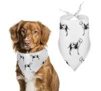 American Bulldogs Dog Bandanas Puppy Cat Kerchief Scarf Pet Triangle Bandana for Christmas