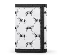 American Bulldogs Wallet for Men Trifold Wallets Credit Card Holder Minimalist Front Pocket for Women