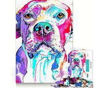American Bully 1000 Piece Jigsaws for Adults Mind Train Fun Premium Laser Cut Quality Relaxing Indoor Group Activity (38x26cm)