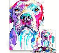 American Bully Adult Jigsaw1000 Pieces Mind Boost Game Premium Laser Cut Quality Relaxing Indoor Group Activity (38x52cm)
