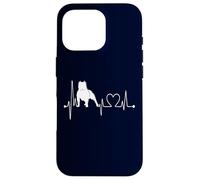 American Bully Dog My Heartbeat EKG Funny Dogs My Cardio Case for iPhone 16 Pro