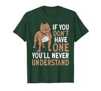 American Bully Dog XL American Bully T-Shirt, Men, Dark Green, XX-Large