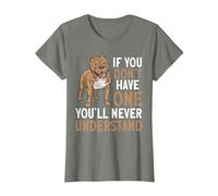 American Bully Dog XL American Bully T-Shirt, Women, Olive Heather, XX-Large