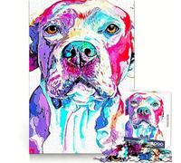 American Bully Jigsaw for Teenagers1000 Pieces Brain Strength Happy Idle Time Firm Interlock Seasonal Gift (38x26cm)