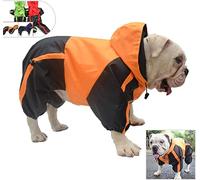 American Bully Pitbull Dog Raincoat with Hood, Bulldog Rain Jacket Poncho Waterproof Clothing with Hood Breathable