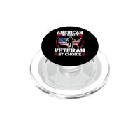 American By Birth Veteran By Choice US Flag Veterans Day PopSockets PopGrip for MagSafe