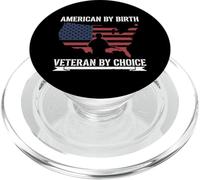 American by Birth Veteran by Choice US Flag Veterans Day PopSockets PopGrip for MagSafe