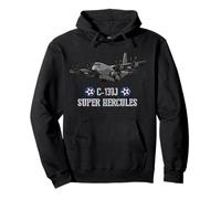 American C-130J Super Hercules military transport aircraft Pullover Hoodie