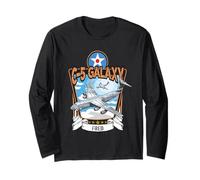 American C-5 Galaxy Military Transport Aircraft Long Sleeve T-Shirt