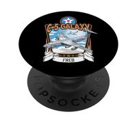 American C-5 Galaxy military transport aircraft PopSockets Adhesive PopGrip