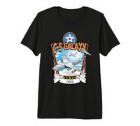 American C-5 Galaxy Military Transport Aircraft Premium T-Shirt