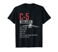 American C-5 Galaxy Military Transport Aircraft T-Shirt
