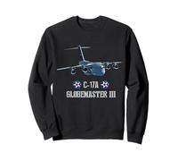 American C17A Globemaster military heavy transport aircraft Sweatshirt