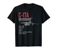 American C17A Globemaster Military Heavy Transport Aircraft T-Shirt