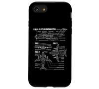 American C17A Globemaster military heavy transport blueprint Case for iPhone SE (2020) / 7/8
