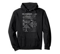 American C17A Globemaster military heavy transport blueprint Pullover Hoodie
