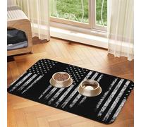 American Camouflage Absorbent Leather Pet Tablecloth Non-Slip Dining Pad For Puppy Kitten Food Water Bowls