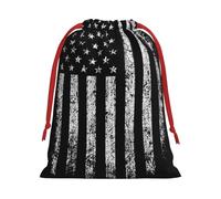 American Camouflage Print Gift Drawstring Bag Reusable Pouch Festive Decor Party Favor Daily Storage Sack