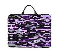 American Camouflage Purple Basics Waterproof Laptop Briefcase, 16.5 Inch, Purple