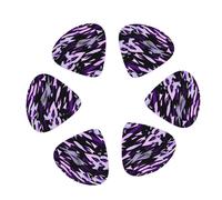 American Camouflage Purple Print Guitar and Ukulele Picks For Music Lovers 12 PCS Mixed Gauges(0.46/0.71/0.96mm)