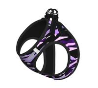 American Camouflage Purple Print Step in Dog Harness and Leash Set,Adjustable Reflective Harness for Small Dogs Cats