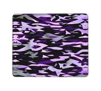 American Camouflage Purple Stable Grip Mouse Pad Desk Mat, Lock Edge with Non-Slip Rubber Bottom for Computer Laptop PC