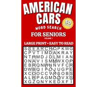 American Cars Word Search: Large Print Easy Puzzles for Seniors
