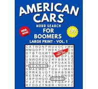 American Cars Word Search: Large Print Puzzles for Boomers